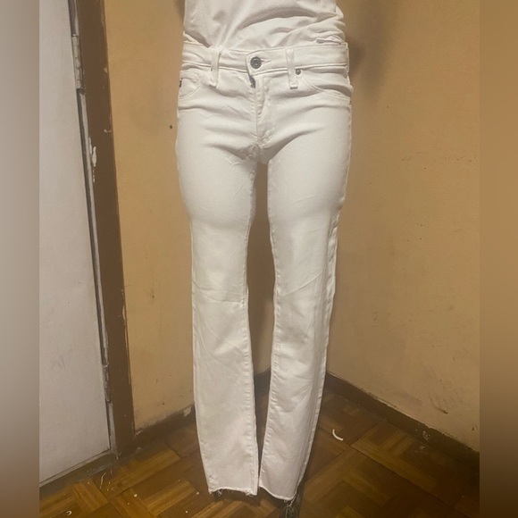 Ag Adriano Goldschmied White Skinny Jeans excellent condition like new - Picture 3 of 13